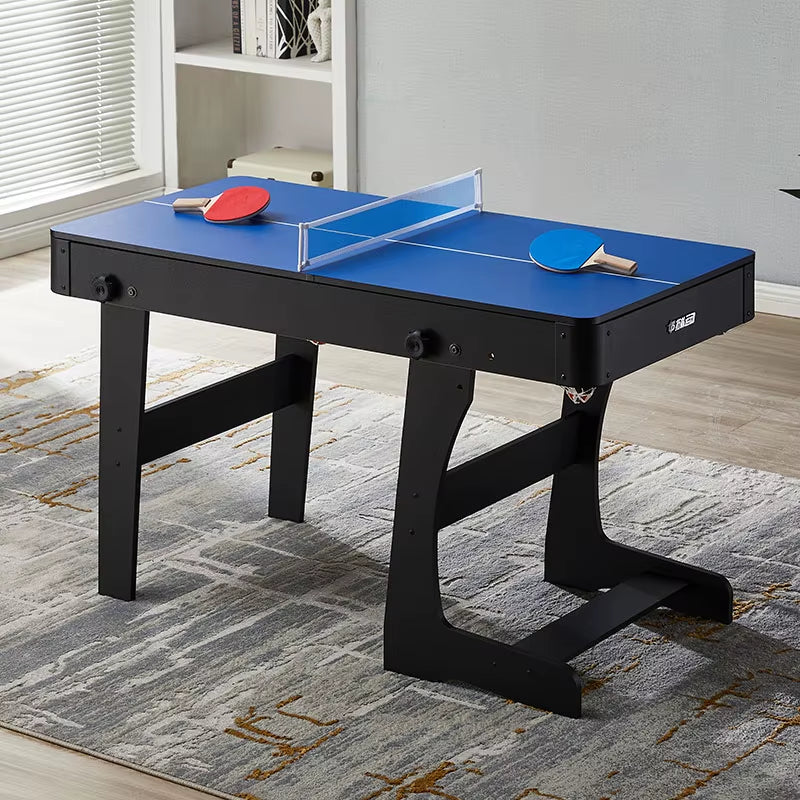 Mini 3-In-1 Folding Leg Billiard Pool Snooker Table for Kids Children with Dining and Table Tennis, Folding Pool Table