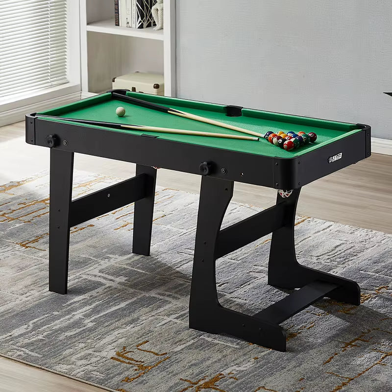 Mini 3-In-1 Folding Leg Billiard Pool Snooker Table for Kids Children with Dining and Table Tennis, Folding Pool Table