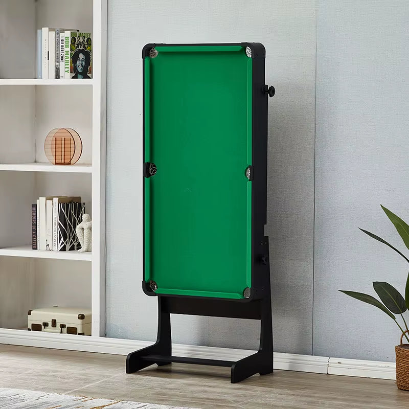 Mini 3-In-1 Folding Leg Billiard Pool Snooker Table for Kids Children with Dining and Table Tennis, Folding Pool Table