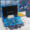 New Children Alphabet Letter Cognition Laptop Toy Early Learning Math Teaching Aids Educational Wooden Spelling Toys for Kids