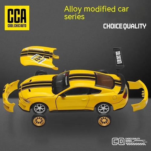 DIY Customizable 1:43 Scale Ford Mustang Alloy Car Model Kit - Unique Racing Car Collectible for Hobbyists & Enthusiasts
